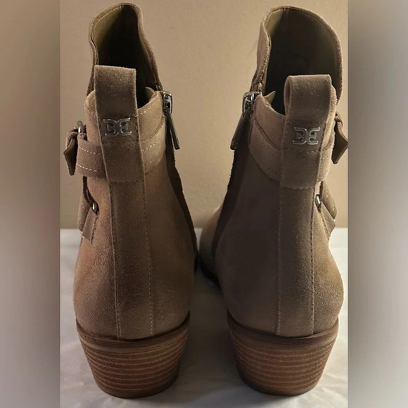 NEW Sam Edelman Leather Ankle Boots Polina Safari Tan Size 10 - Picture 7 of 8
